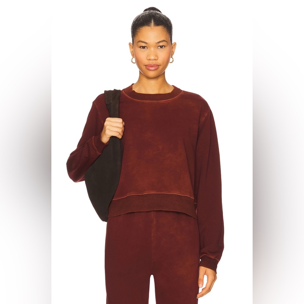 NWT Cotton Citizen ‘Roma Crew Sweatshirt’ in Vintage Red Wine